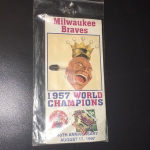 Vtg Milwaukee Braves 1957 World Champions 40th Anv